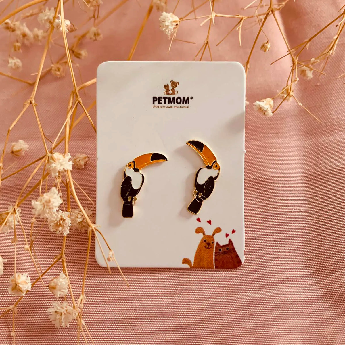 Toucan Earrings – 18K Gold Plated