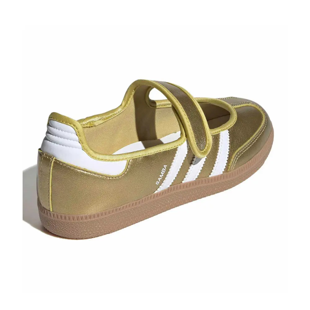Samba Jane Gold Metallic White